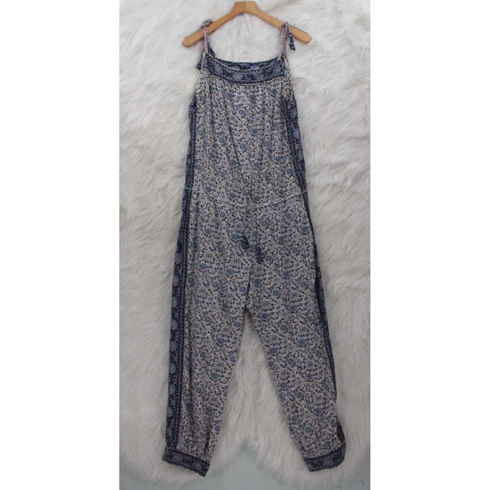 Calypso St Barth Afton Jumpsuit Silk Floral Boho Chic Festival Beachy Coastal L